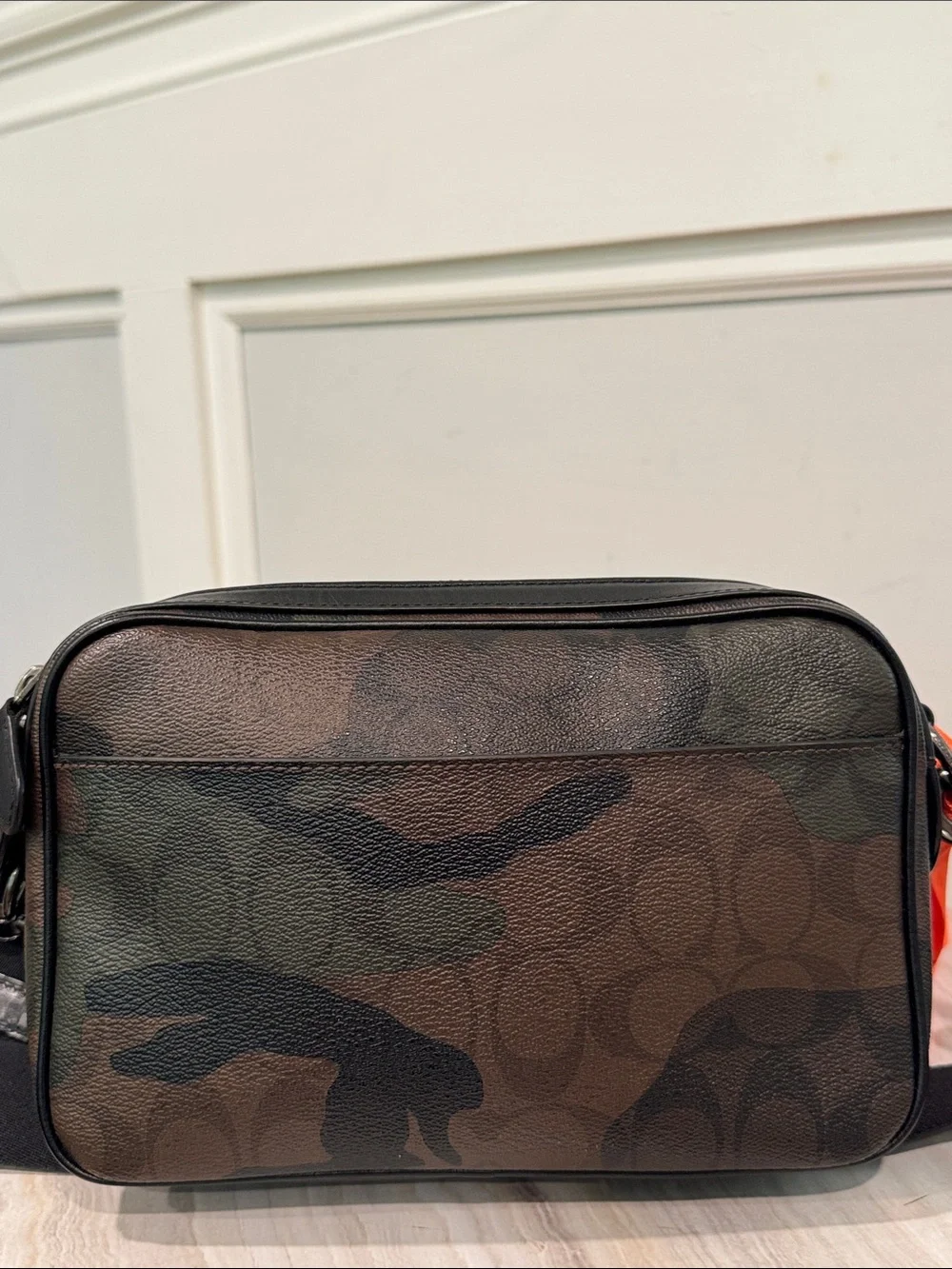 Coach Bag Graham Signature Camo Camouflage Black Crossbody - Picture 6 of 17